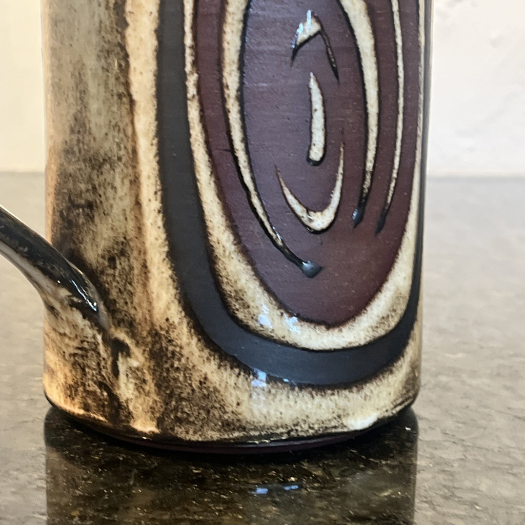 Briglin Studio Pottery Coffee Pot Spiral Design London Studio Pottery