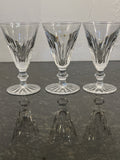 Waterford Crystal Eileen Sherry Glasses Set Of 3 Cut Crystal Ireland