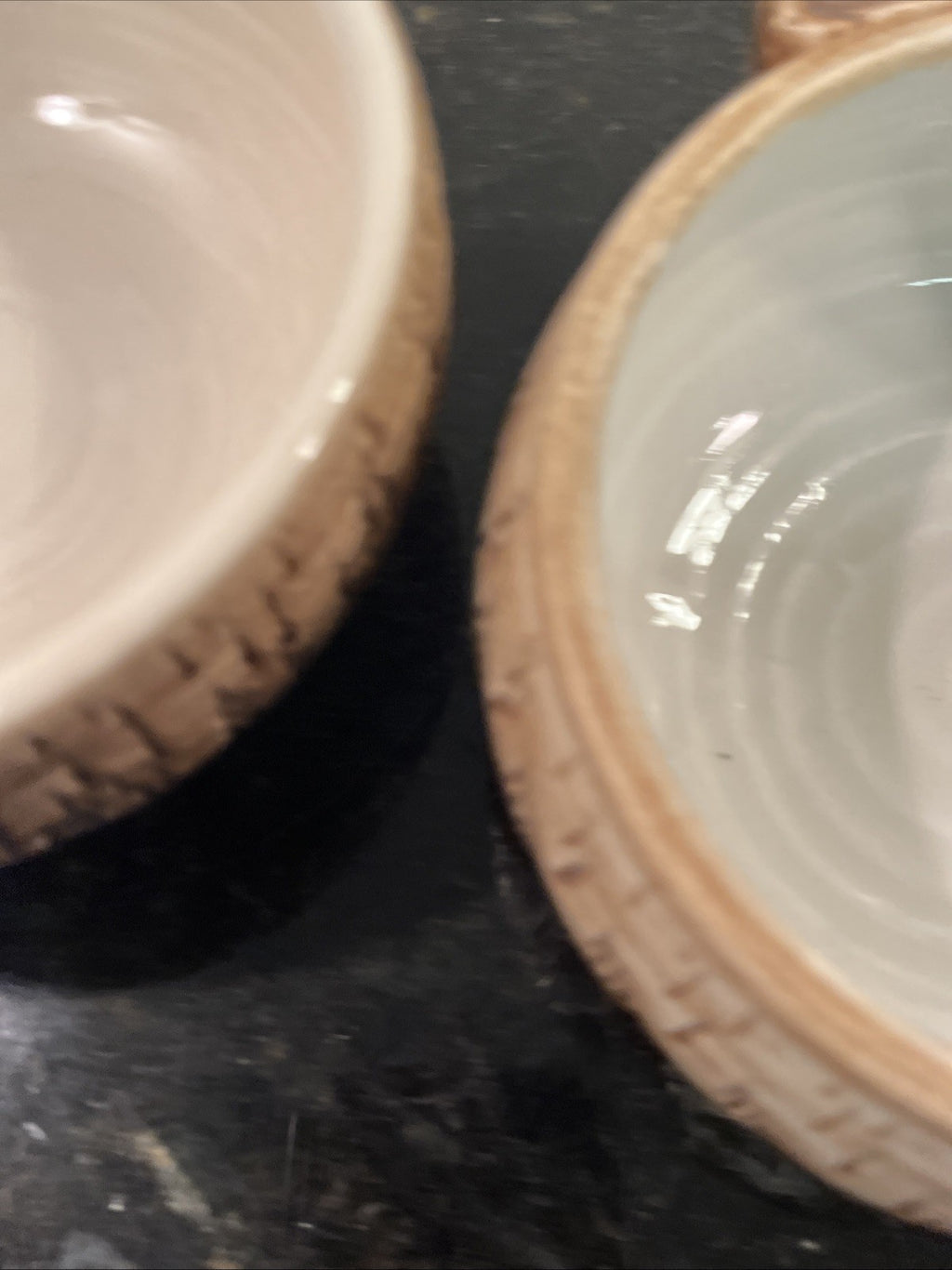 Tony Bristow Bonchurch Studio Pottery Bowls Pair Isle of Wight Thumb Hold