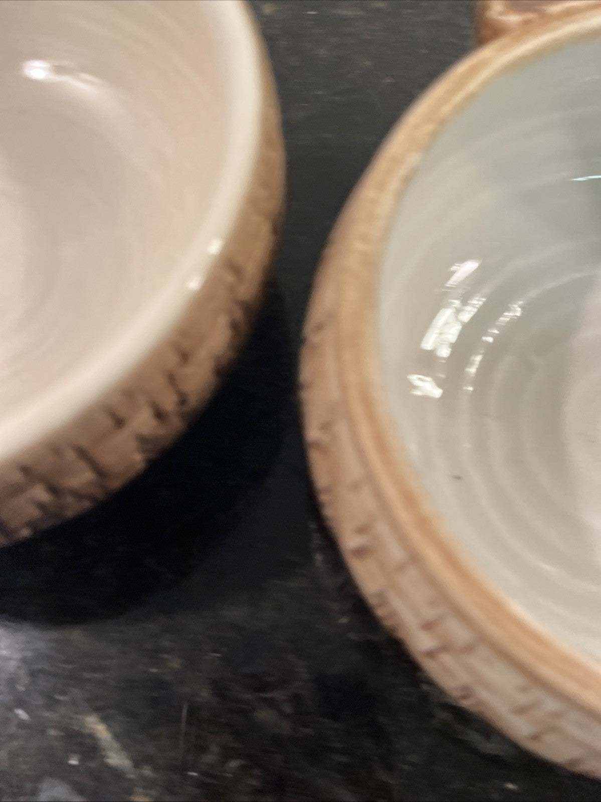 Tony Bristow Bonchurch Studio Pottery Bowls Pair Isle of Wight Thumb Hold