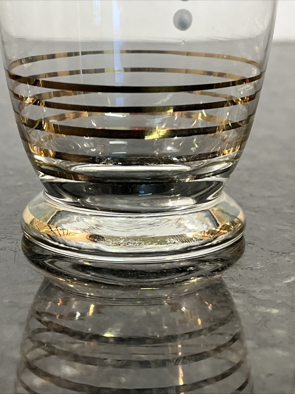 Vintage Gold Gilt Grape Motif Highball Glasses Set Of 4