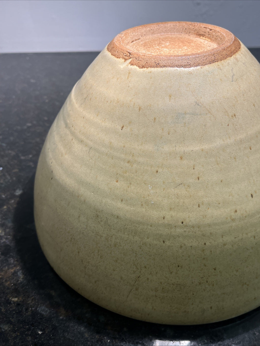 Aylesford Pottery Bowl Large Stoneware Oatmeal Studio Pottery England