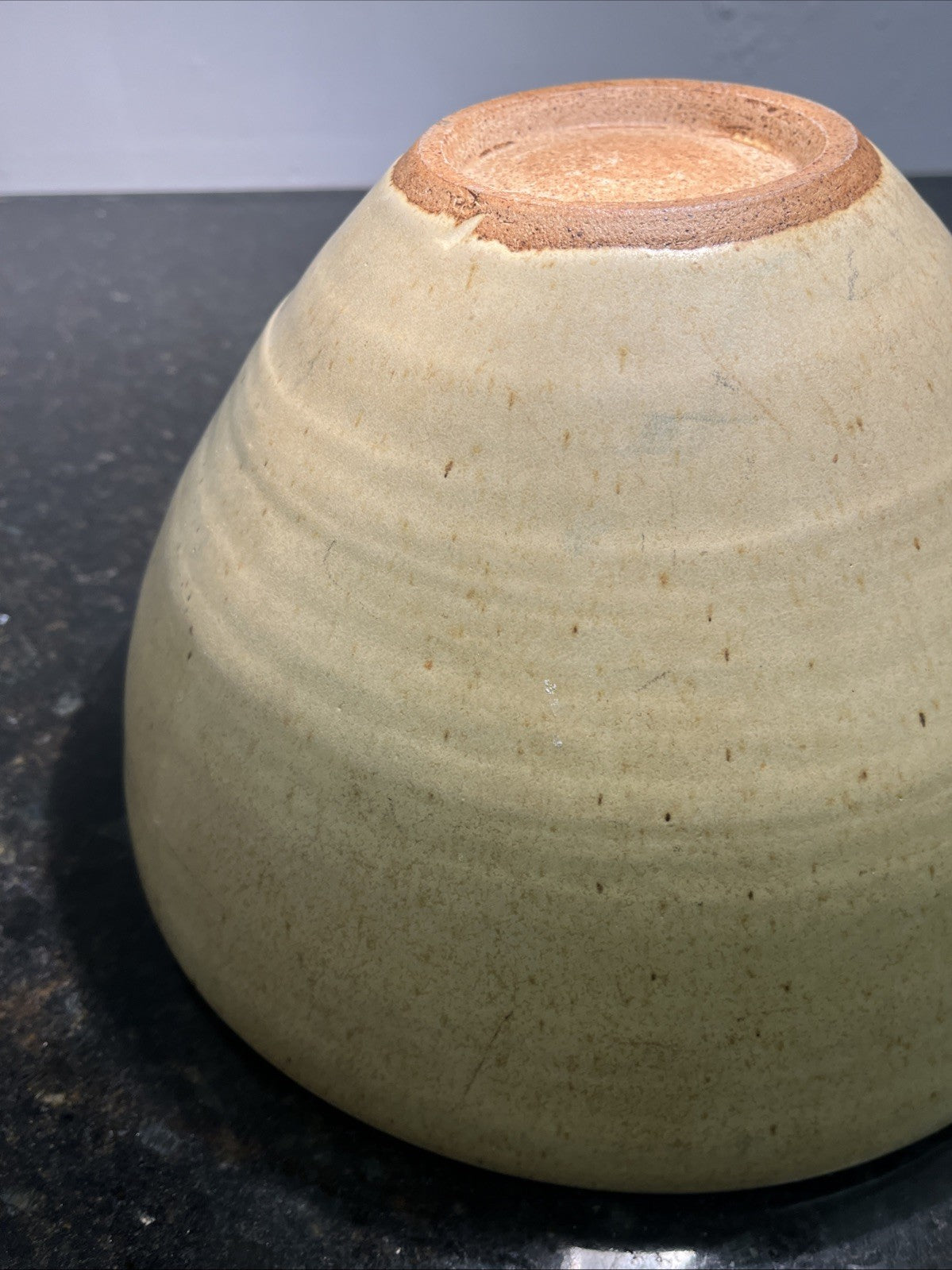 Aylesford Pottery Bowl Large Stoneware Oatmeal Studio Pottery England