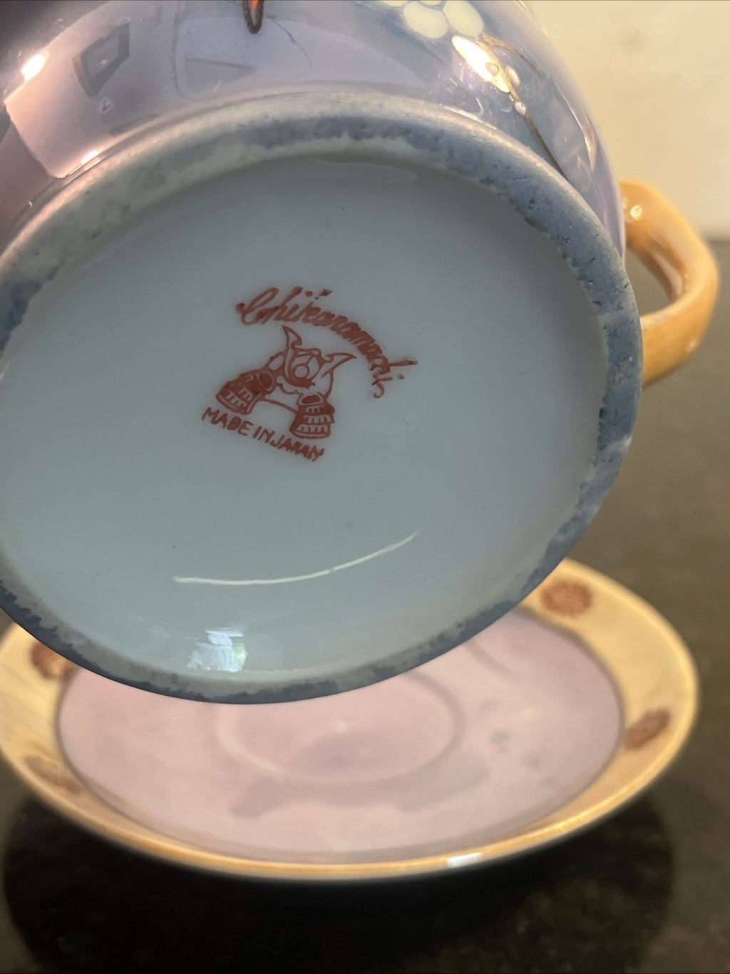 Chikaramachi Noritake Tea Set Bird Blossom Lustre Japan