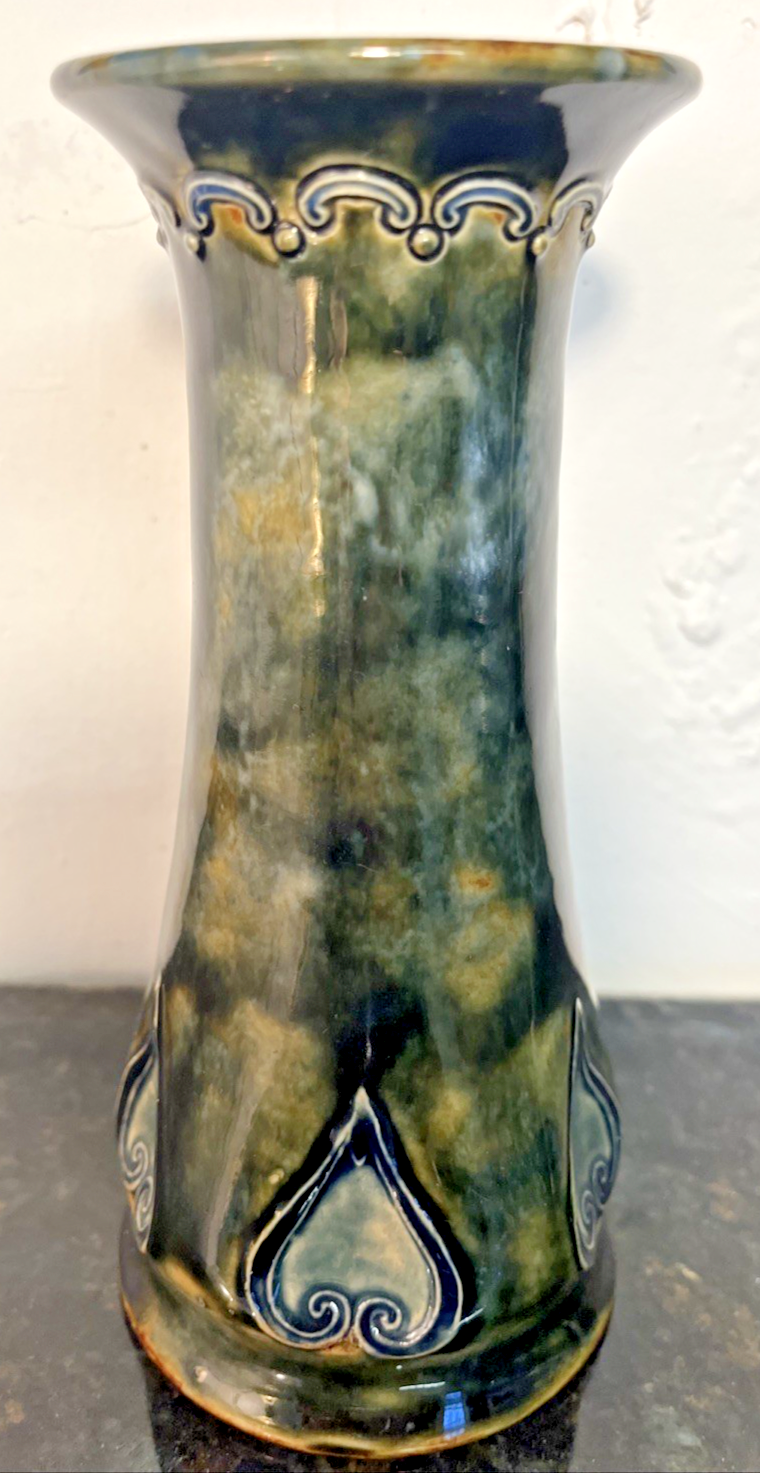 Royal Doulton Lambeth Art Nouveau Stoneware Vase Maud Bowden No. 6082