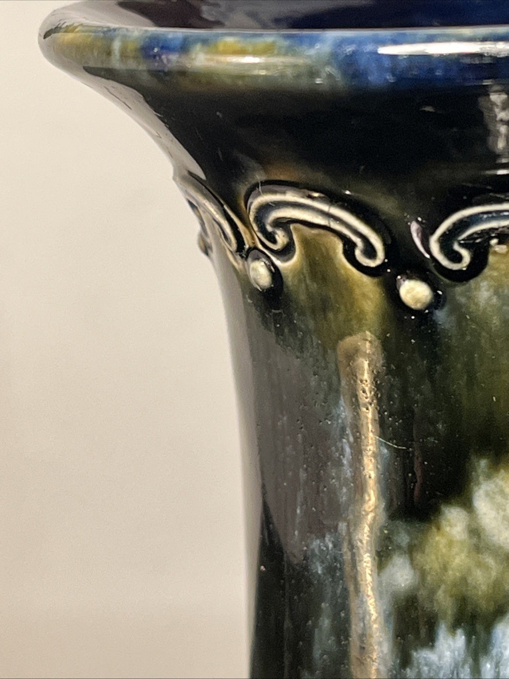 Royal Doulton Lambeth Art Nouveau Stoneware Vase Maud Bowden No. 6082
