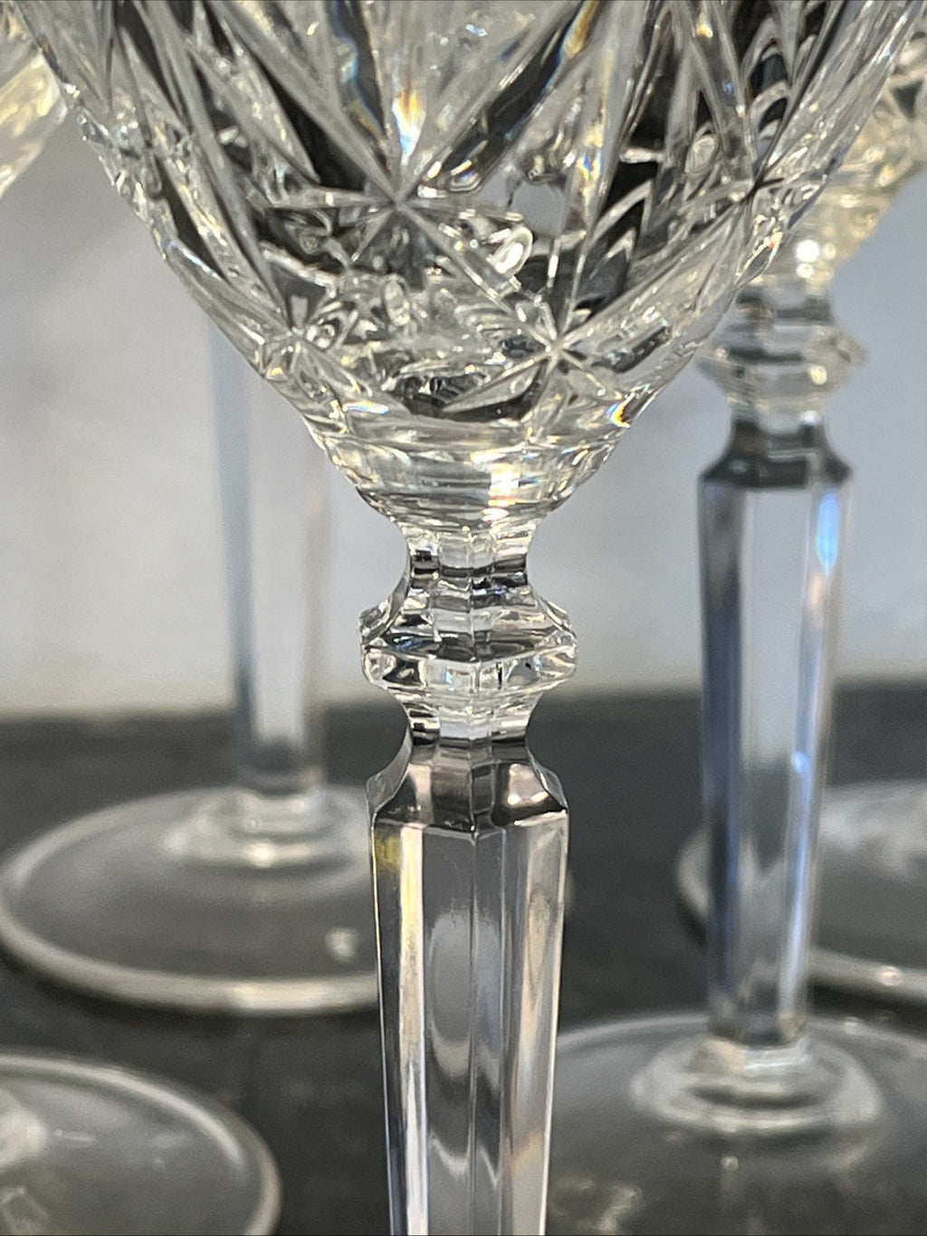 Vintage RCR Crystal Orchestra Wine Glasses Italian Cut Crystal Set of 6