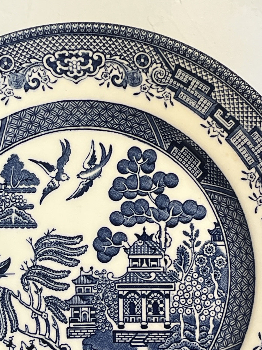 Blue Willow Starter Plates Churchill England Blue White Lunch Salad Plates Set 8