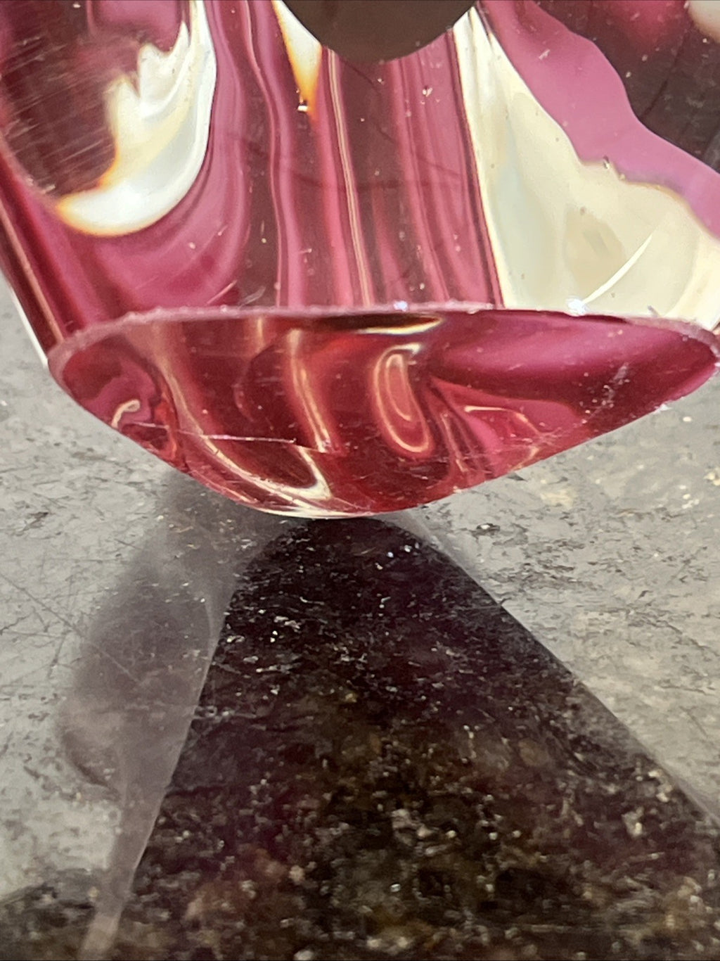 Flygsfors Coquille Vase Paul Kedelv Pink Sommerso Swedish Art Glass MCM