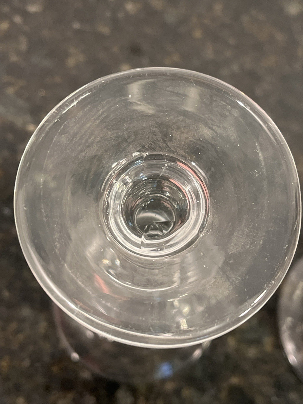 Antique Victorian Hand Blown Cut Crystal Sherry Liqueur Glasses Pair c1880