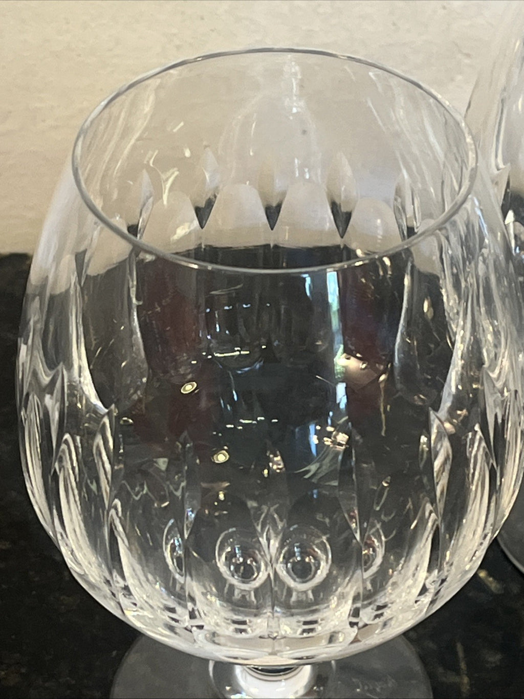 Royal Brierley Opera Crystal Brandy Glasses Boxed Pair Lead Crystal England