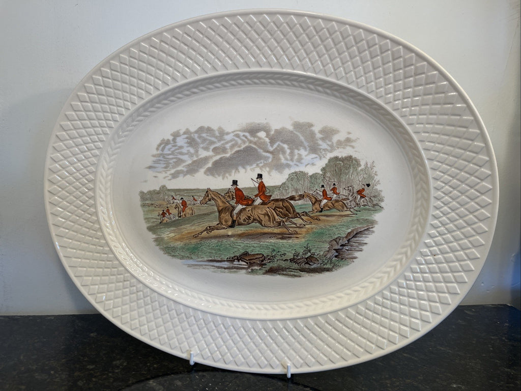Spode Copeland Mansard The Find JF Herring Hunt Oval Platter England