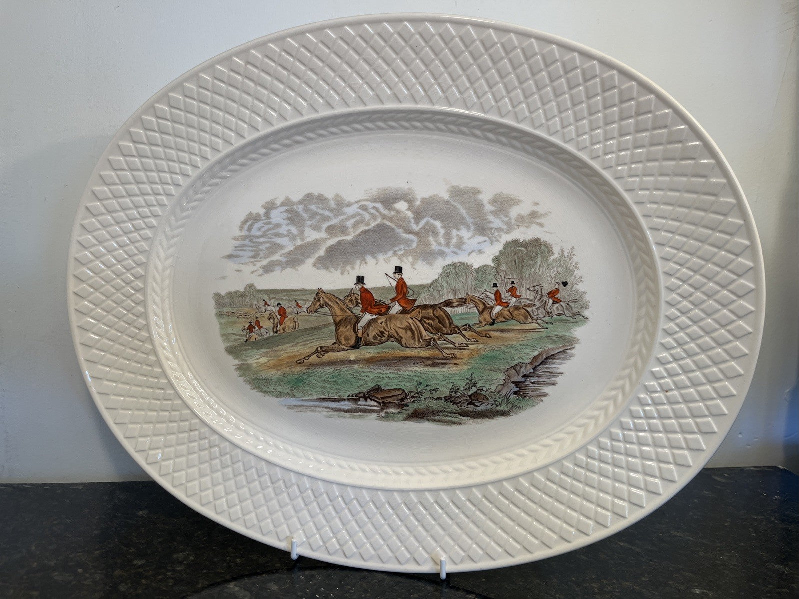 Spode Copeland Mansard The Find JF Herring Hunt Oval Platter England