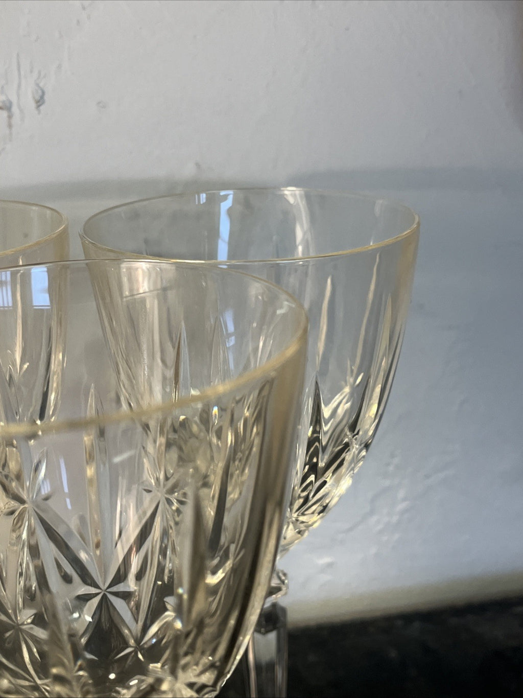 Vintage RCR Crystal Orchestra Wine Glasses Italian Cut Crystal Set of 6