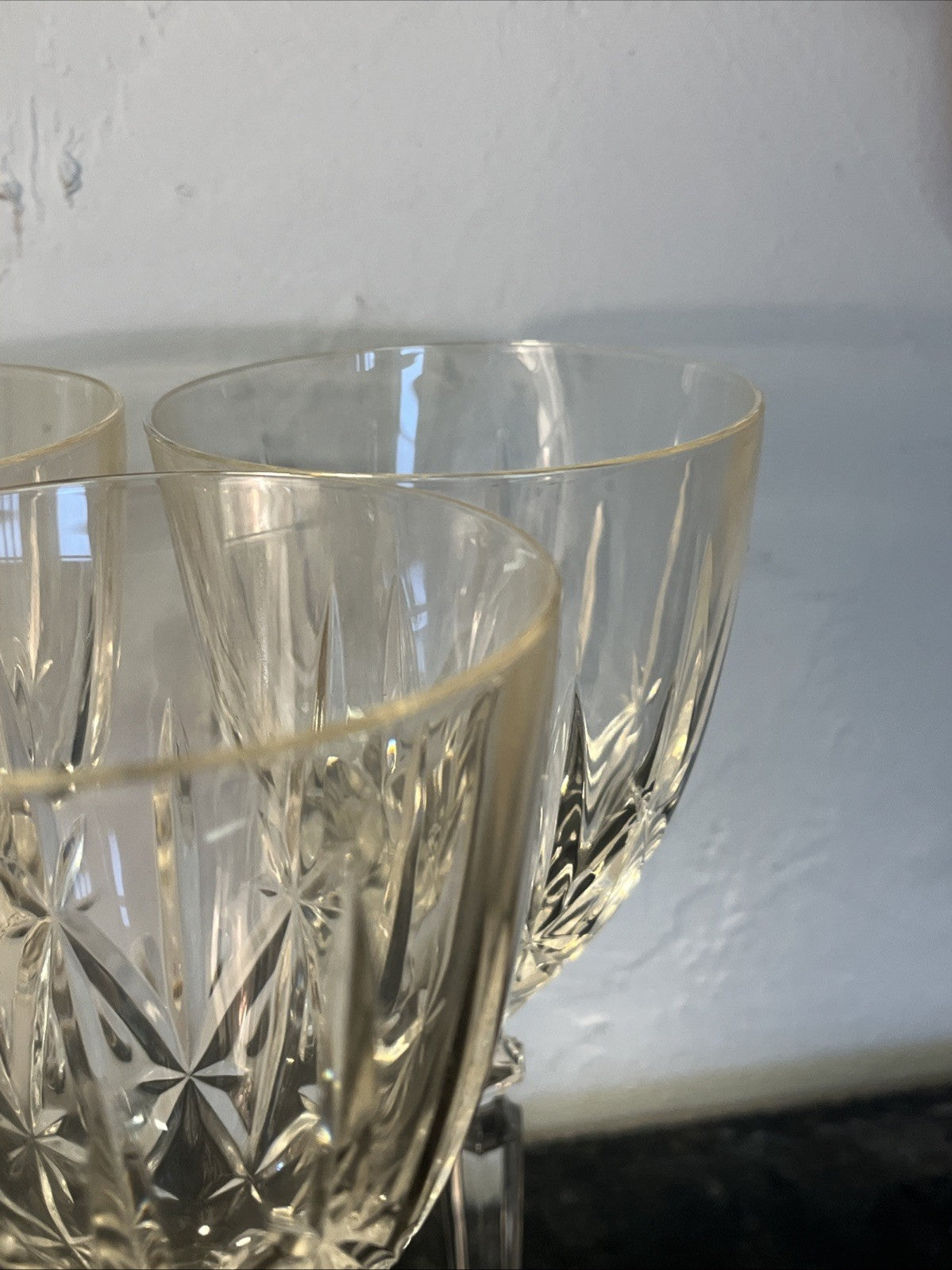 Vintage RCR Crystal Orchestra Wine Glasses Italian Cut Crystal Set of 6