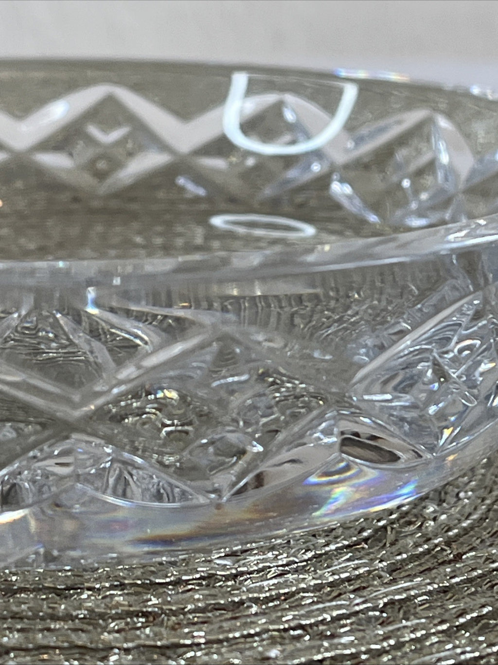 Waterford Crystal Nocturne Bowls Pair Cut Glass Starburst Dessert Nut Dishes