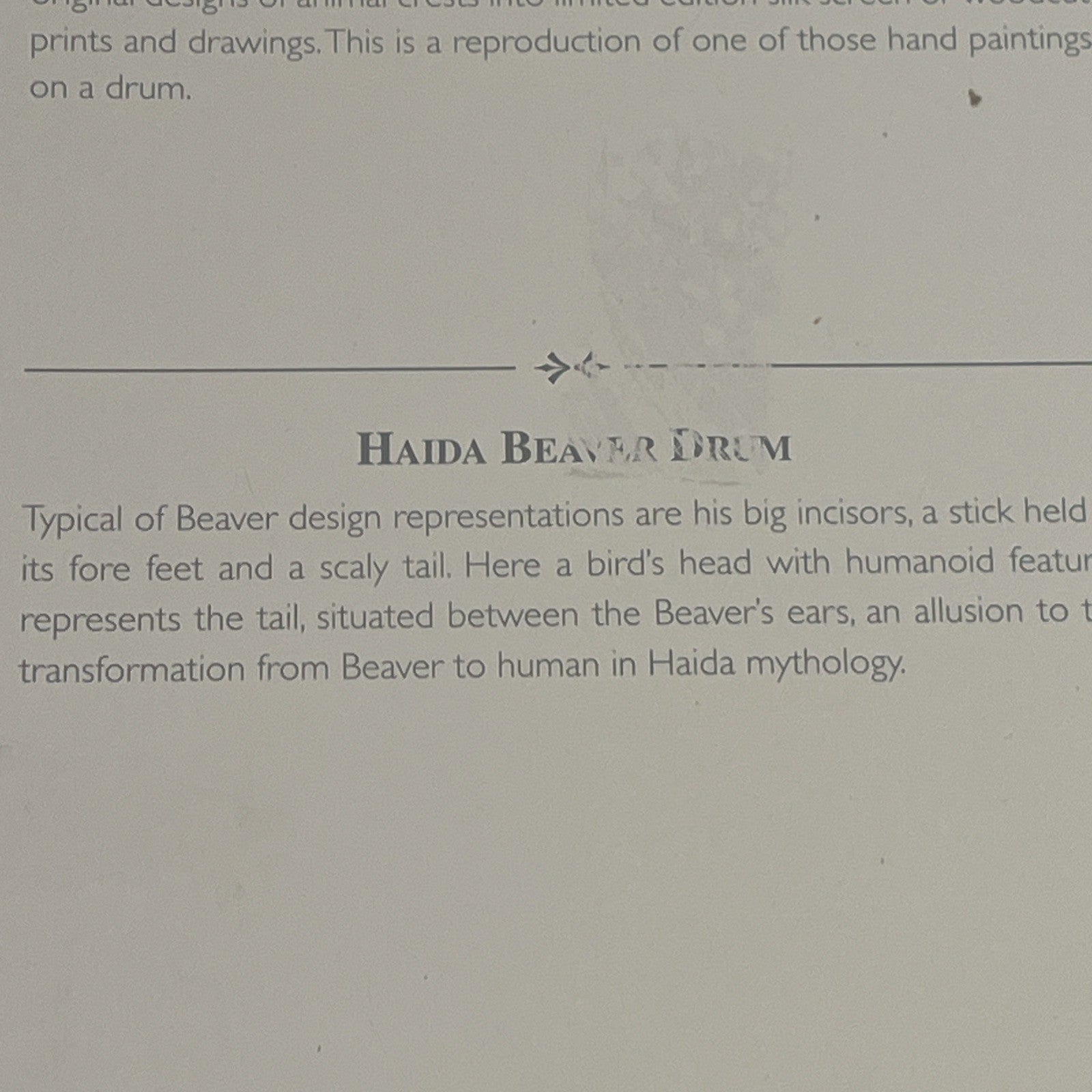Bill Reid Haida Beaver Drum Framed Canadian Indigenous Art Print First Nations
