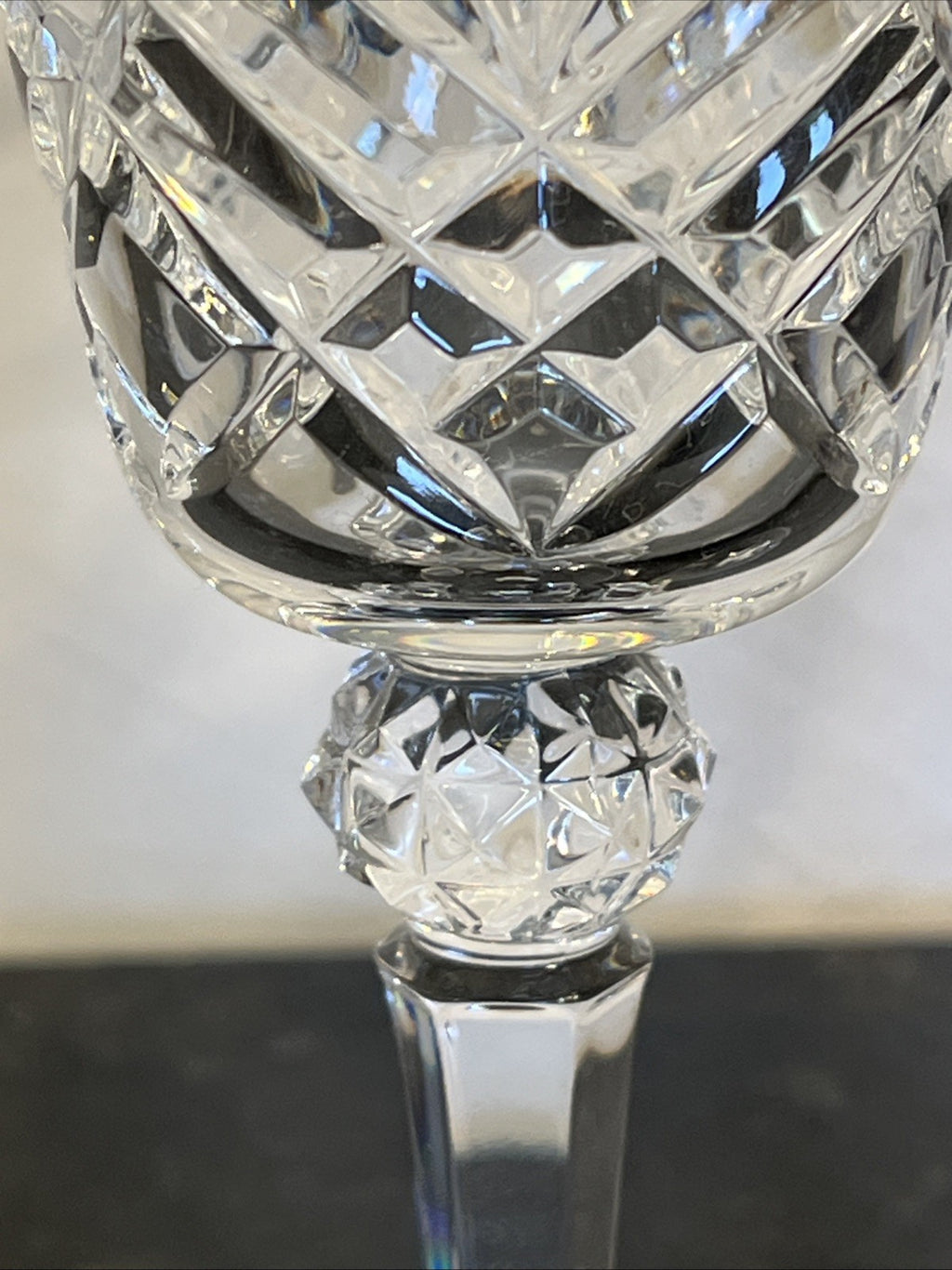 Bohemia Crystal Wine Glasses Cut Lead Crystal Goblets Set