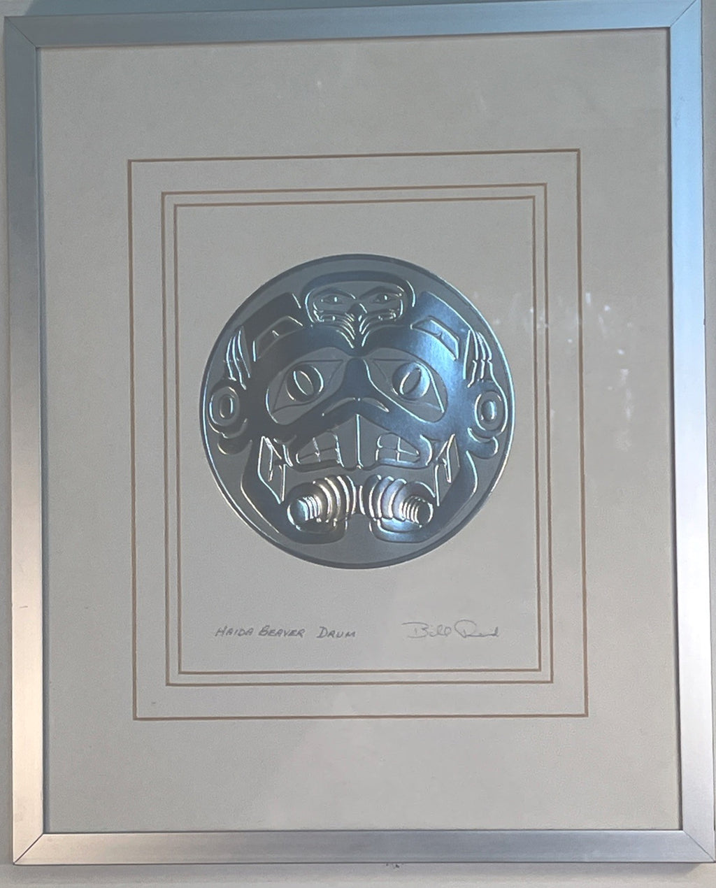 Bill Reid Haida Beaver Drum Framed Canadian Indigenous Art Print First Nations