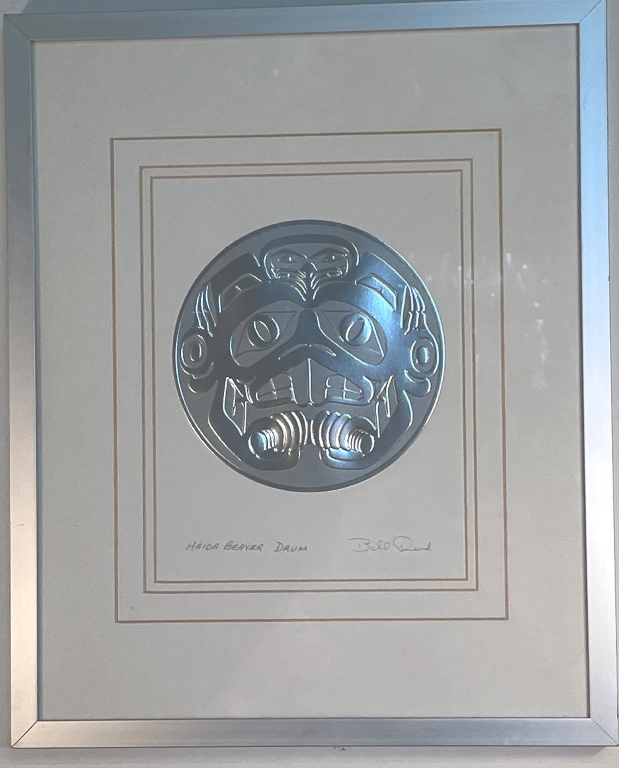 Bill Reid Haida Beaver Drum Framed Canadian Indigenous Art Print First Nations