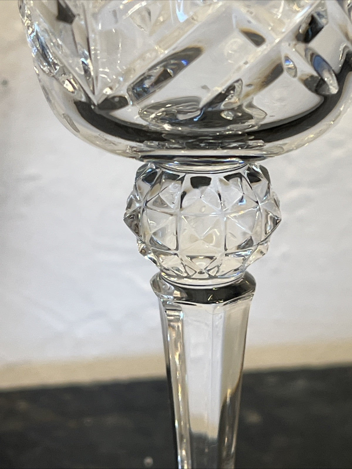 Bohemia Crystal Wine Glasses Cut Lead Crystal Goblets Set