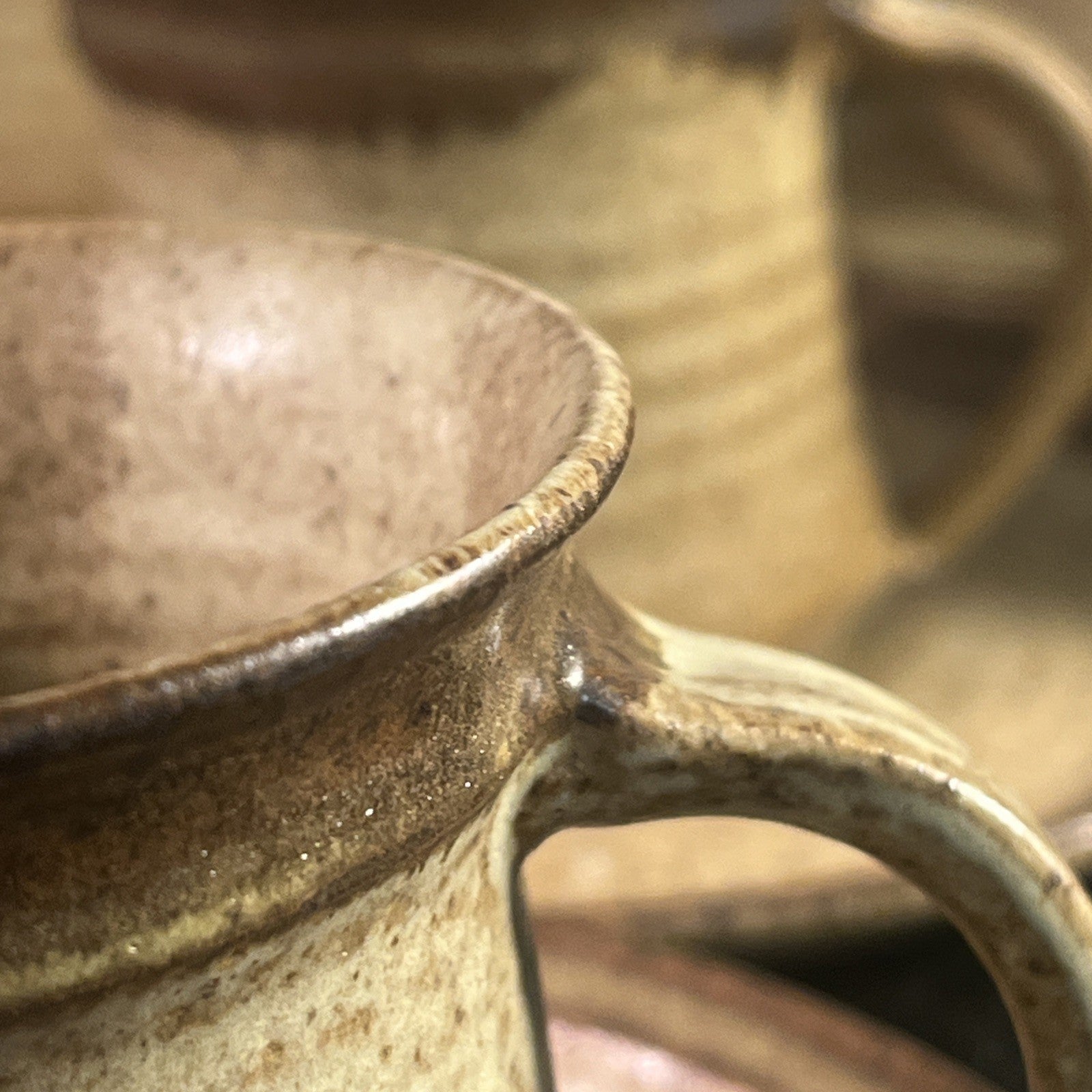 Rath Pottery Ireland Coffee Set 16 Piece Stoneware Cups Saucers Teapot