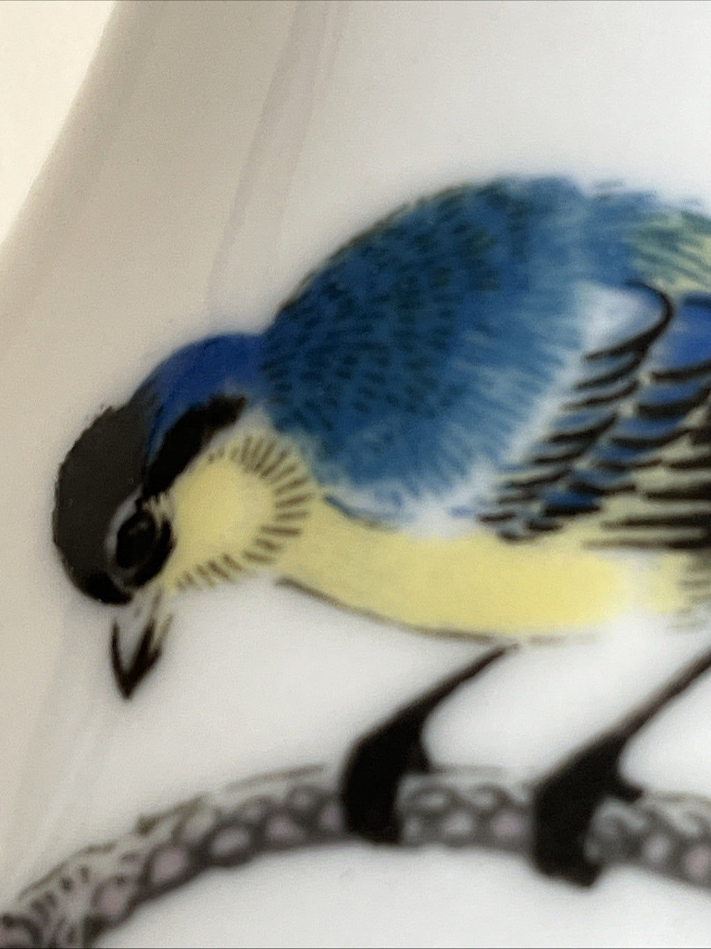 Liling China Porcelain Vase Bird Pine Branch Hand Painted Chinese