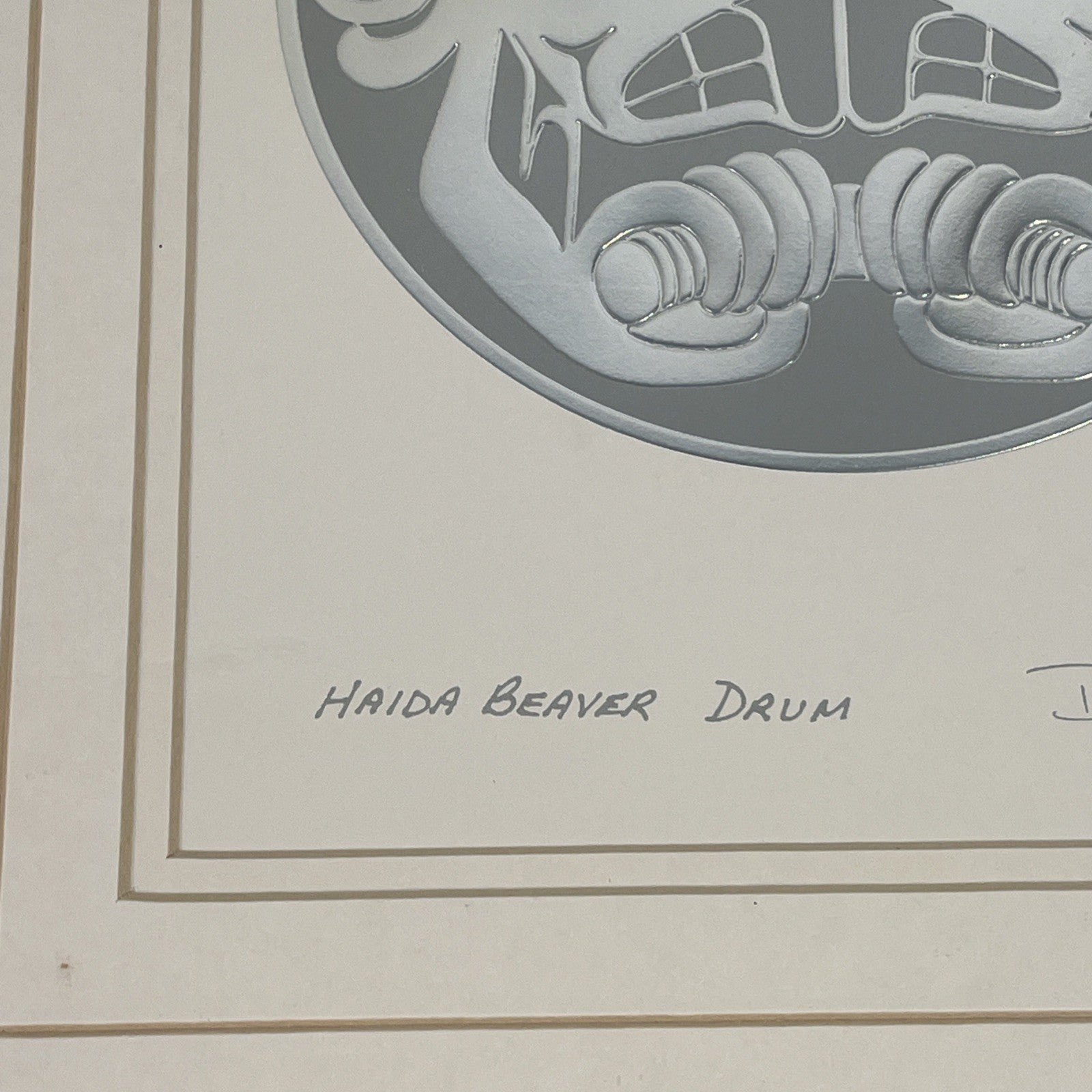 Bill Reid Haida Beaver Drum Framed Canadian Indigenous Art Print First Nations