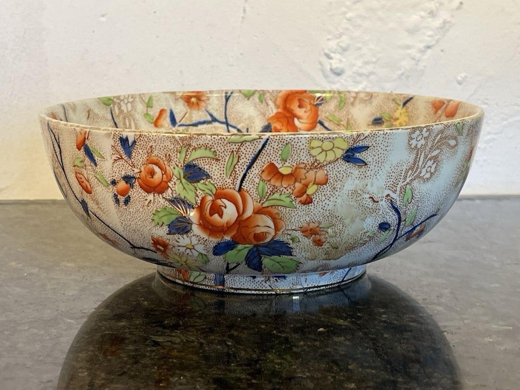 Royal Corona Ware Rosetta Floral Bowl Hancock Sons Stoke On Trent