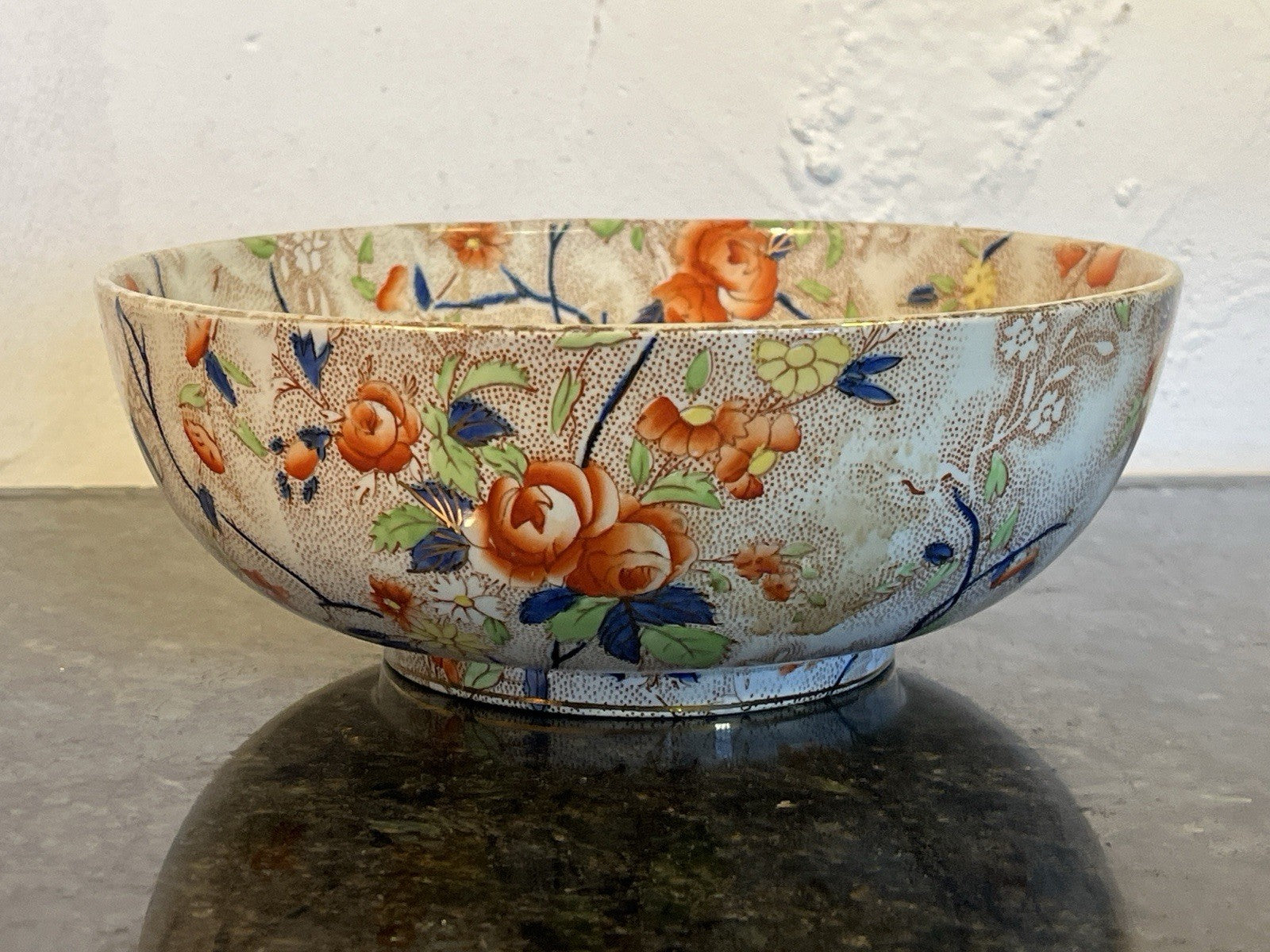 Royal Corona Ware Rosetta Floral Bowl Hancock Sons Stoke On Trent