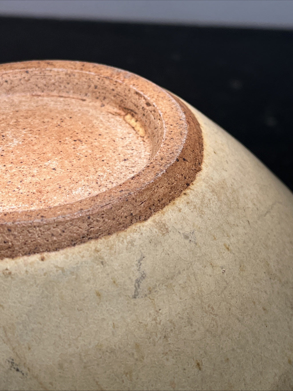 Aylesford Pottery Bowl Large Stoneware Oatmeal Studio Pottery England