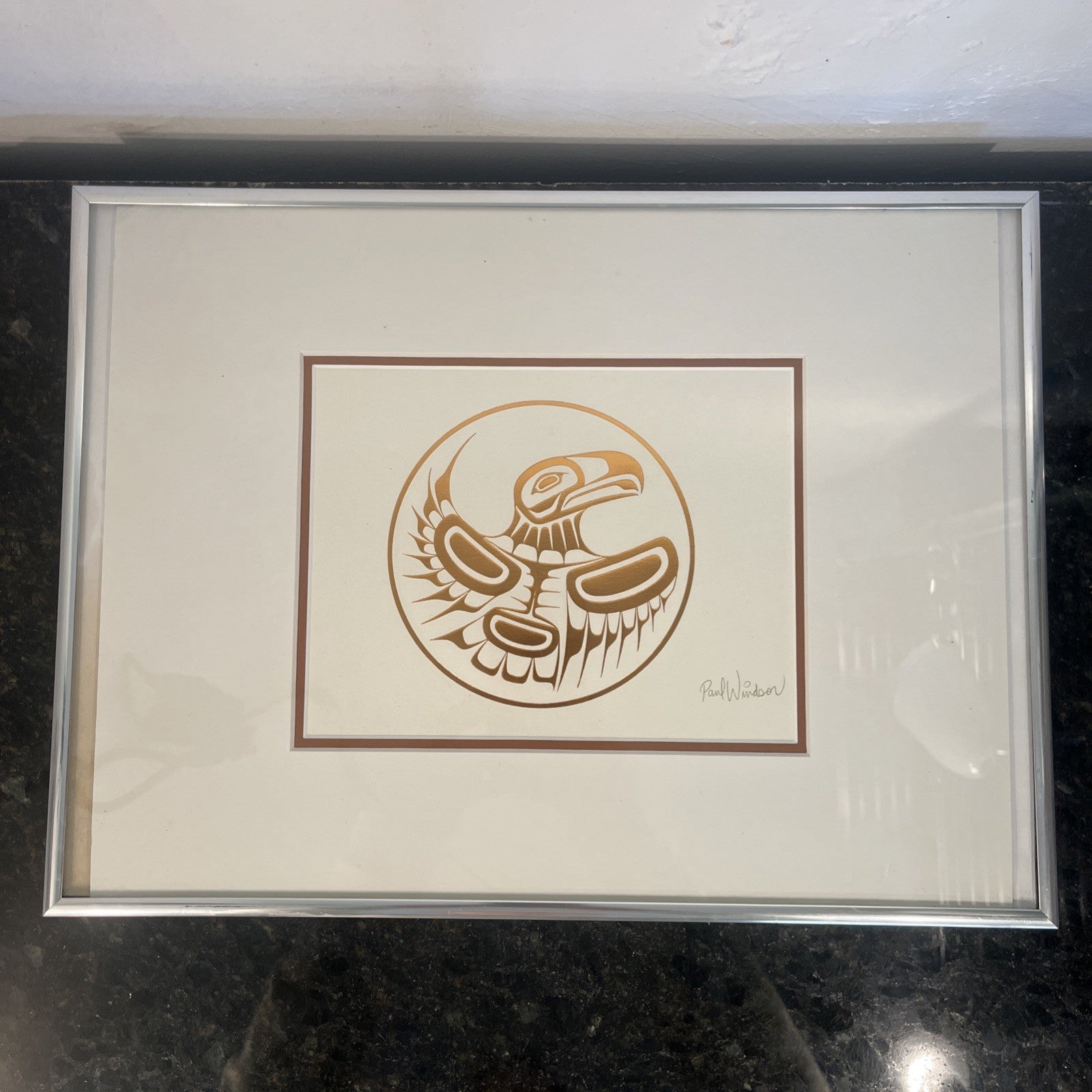Paul Windsor Eagle Print Framed First Nations Indigenous Northwest Coast Art