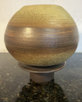Wilkes Studio Pottery Stoneware Vase Lamp Base Earth Tone Glaze