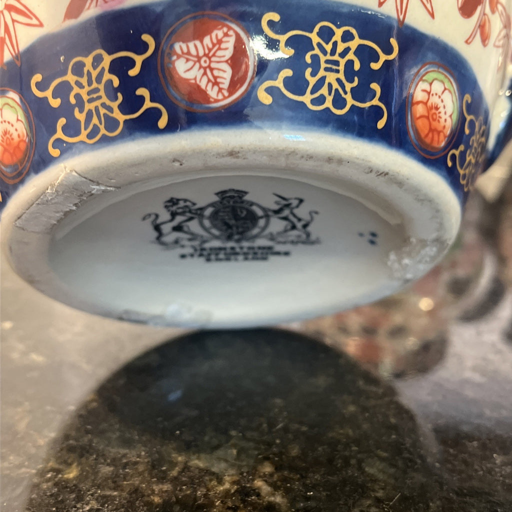 Victoria Ware Imari Style Graduated Ironstone Jugs Set of 4 Staffordshire England