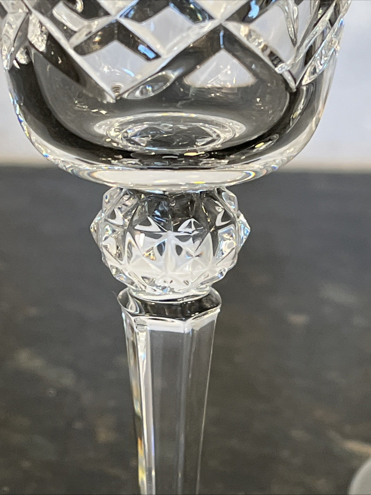 Bohemia Crystal Wine Glasses Cut Lead Crystal Goblets Set