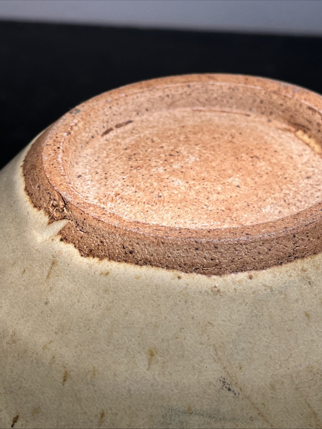 Aylesford Pottery Bowl Large Stoneware Oatmeal Studio Pottery England