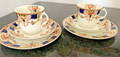 Antique Imari Teacup Trios Staffordshire Porcelain Pair c1820 Gilt