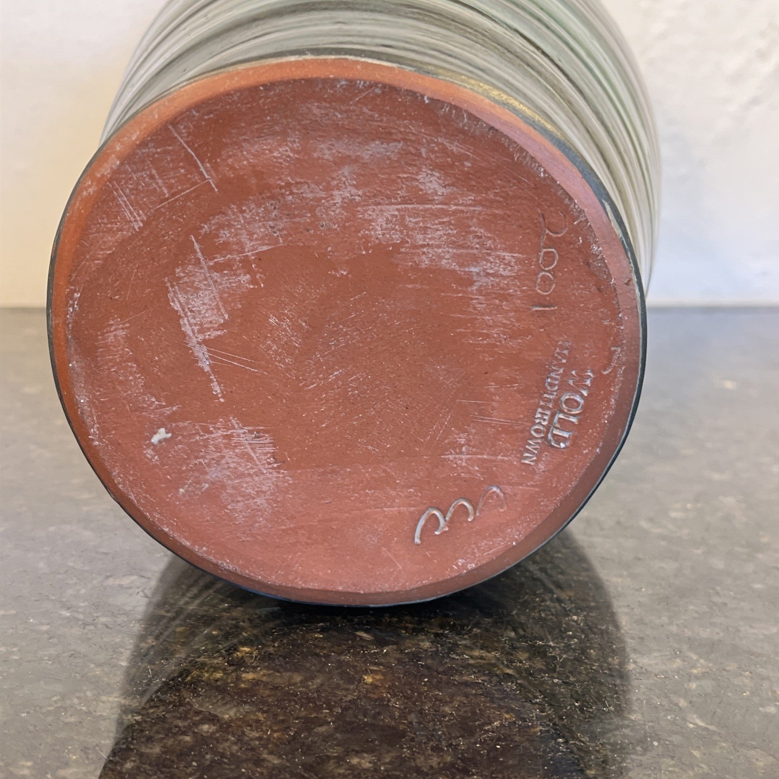 Wold Pottery Jill Christie Vase Hand Thrown Studio Pottery Dated 2001
