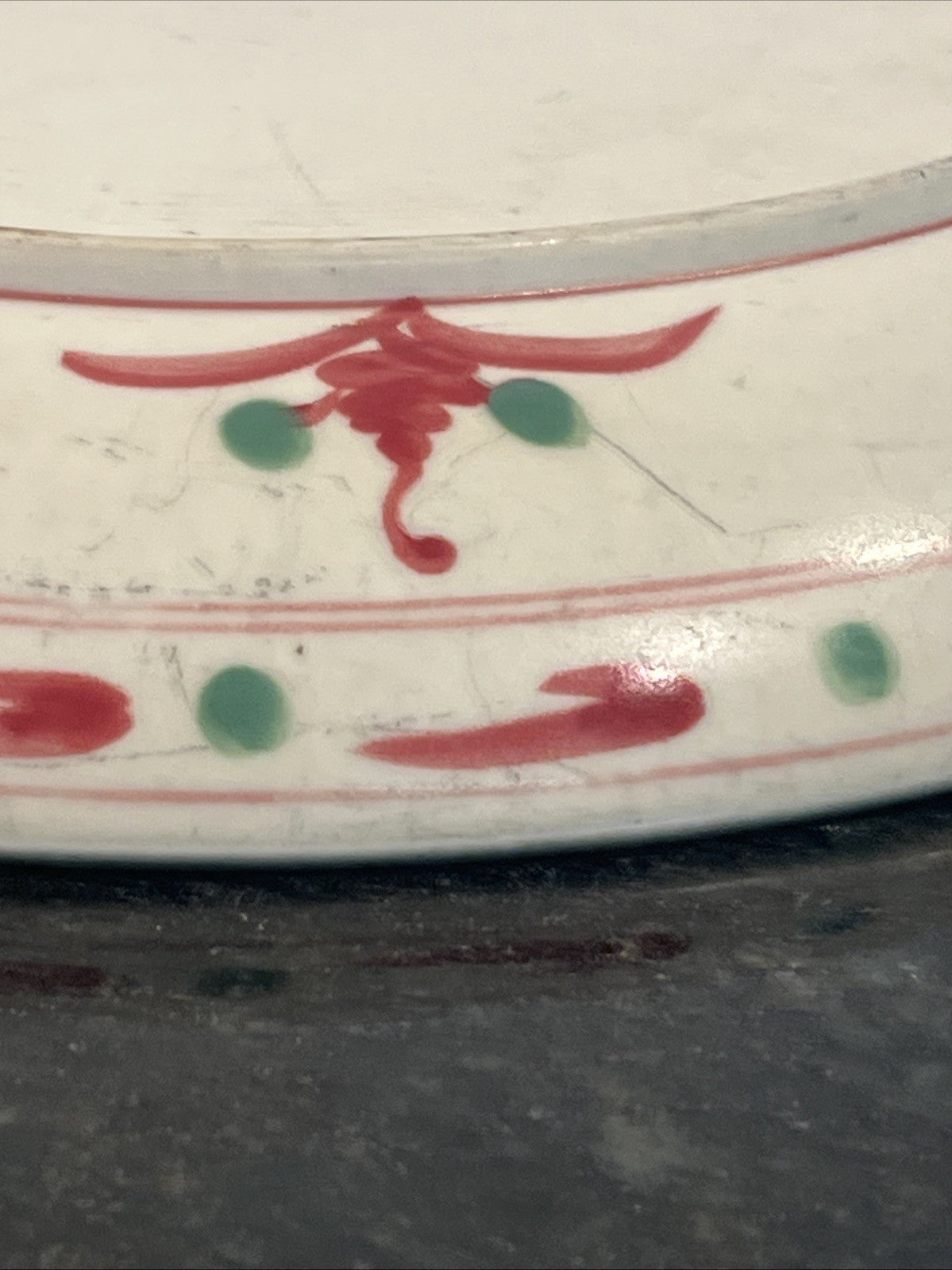 Vietnamese Son Be Pottery Plates Hand Painted Decorative Ceramic Plate Set