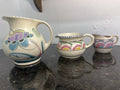 Vintage Honiton Pottery Hand Painted Jugs Lot of 3 Devon Art Pottery