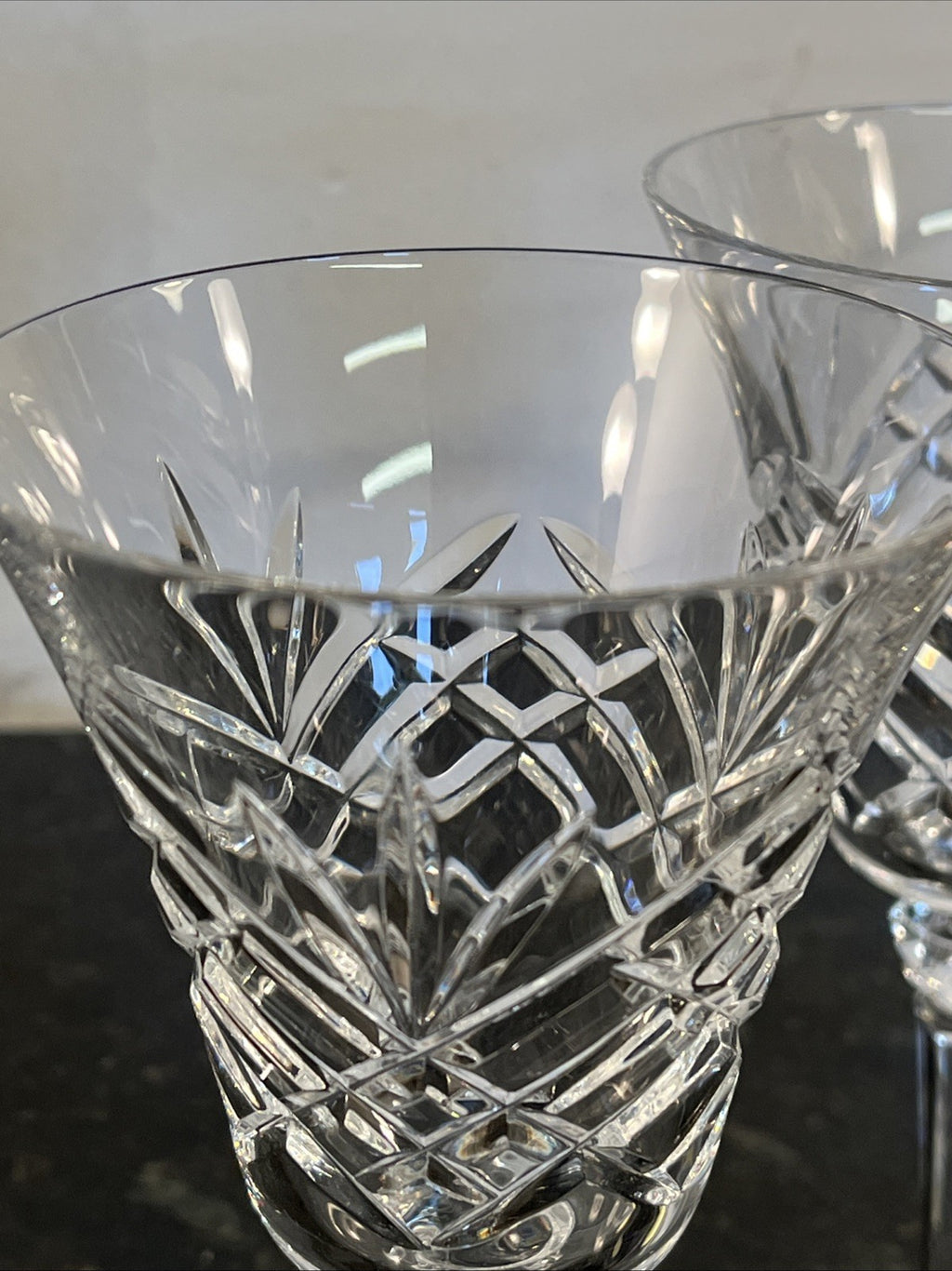 Bohemia Crystal Wine Glasses Cut Lead Crystal Goblets Set