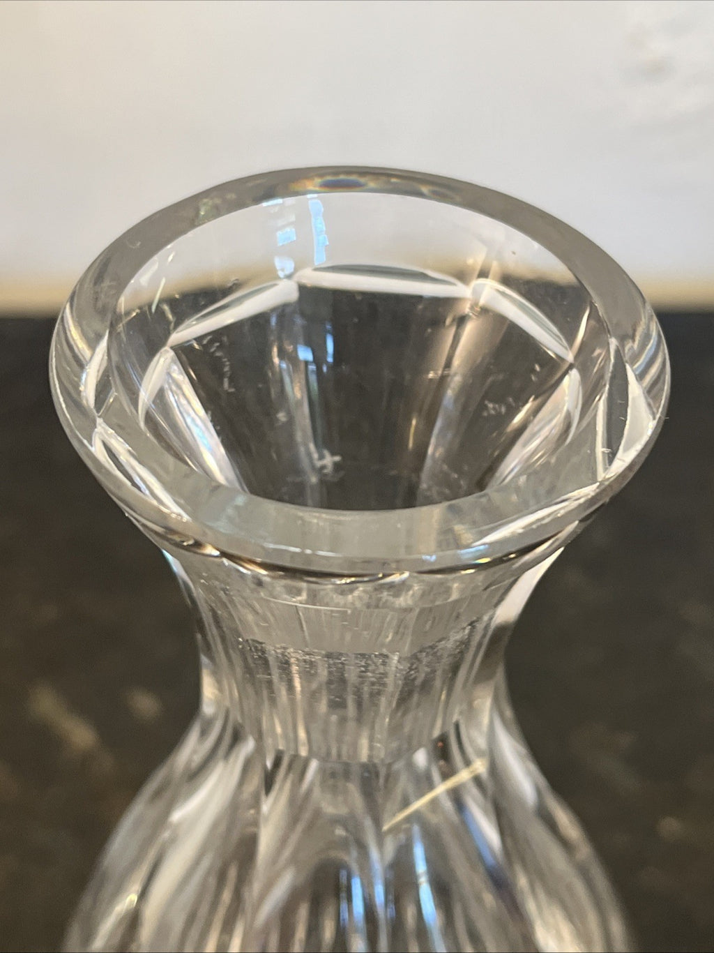 Royal Brierley Crystal Decanter Matching Stopper Cut Glass Full Lead Crystal