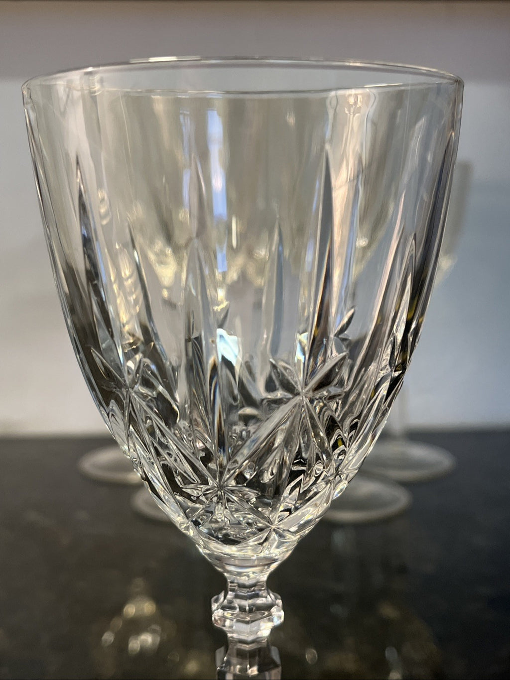 Vintage RCR Crystal Orchestra Wine Glasses Italian Cut Crystal Set of 6
