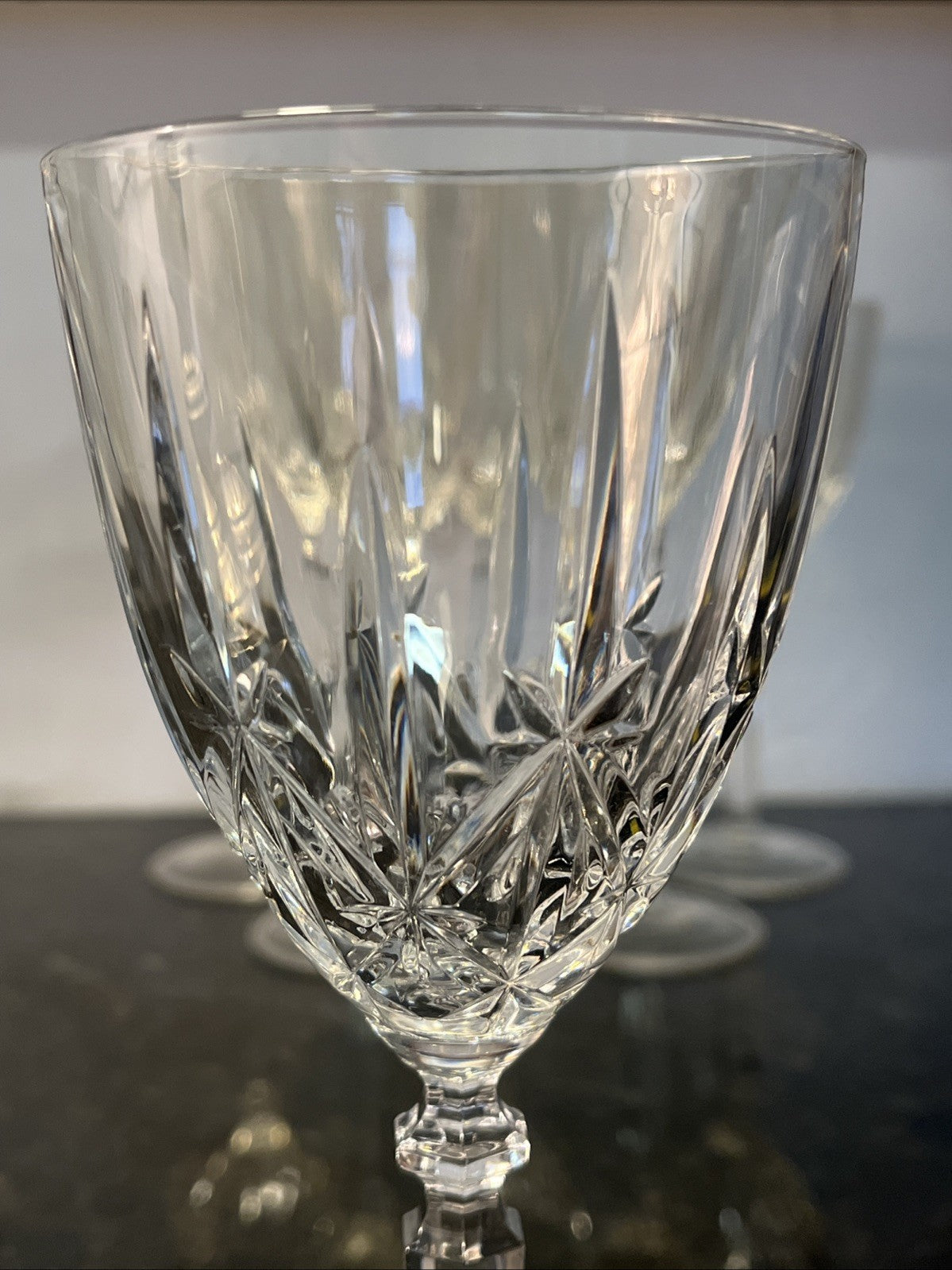 Vintage RCR Crystal Orchestra Wine Glasses Italian Cut Crystal Set of 6