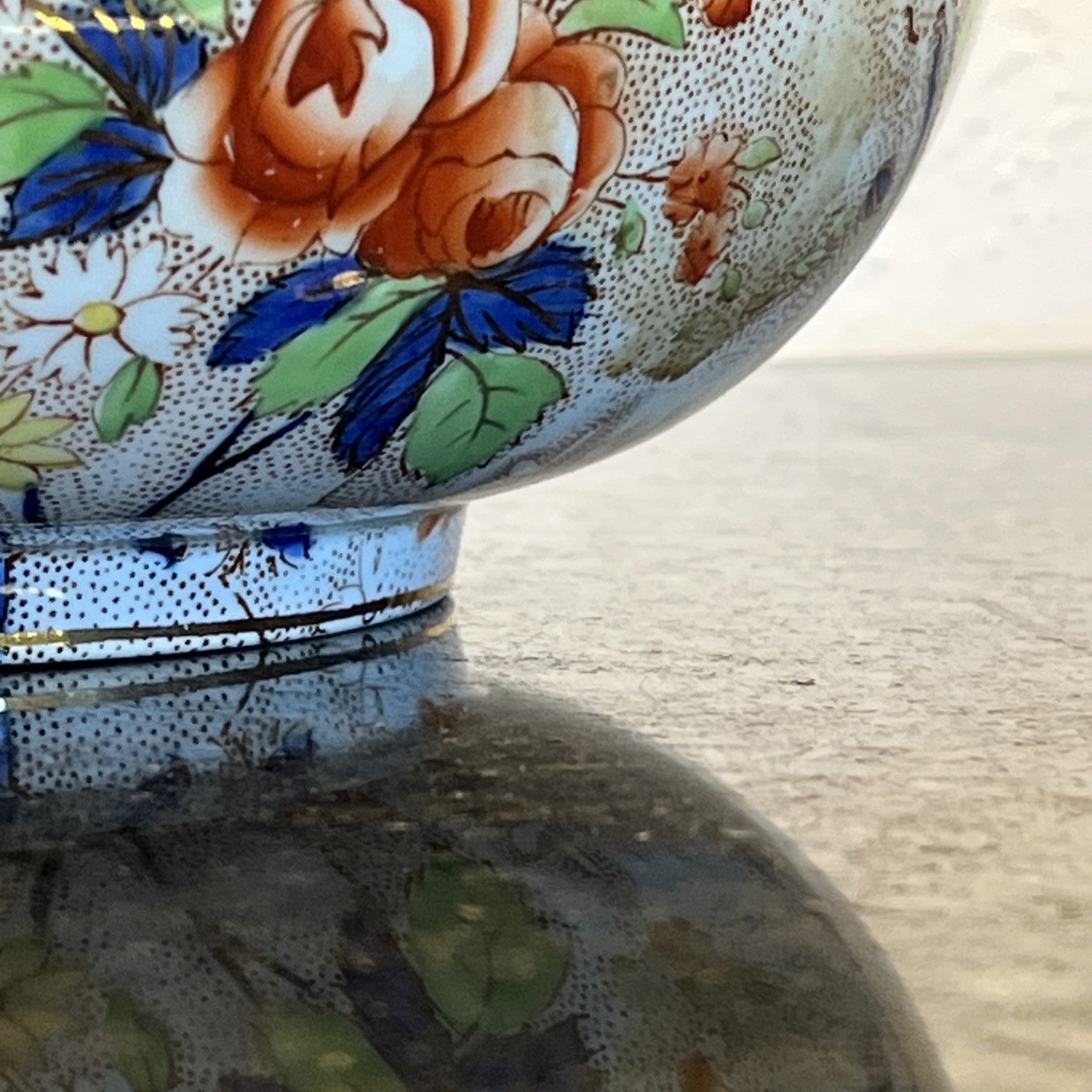 Royal Corona Ware Rosetta Floral Bowl Hancock Sons Stoke On Trent