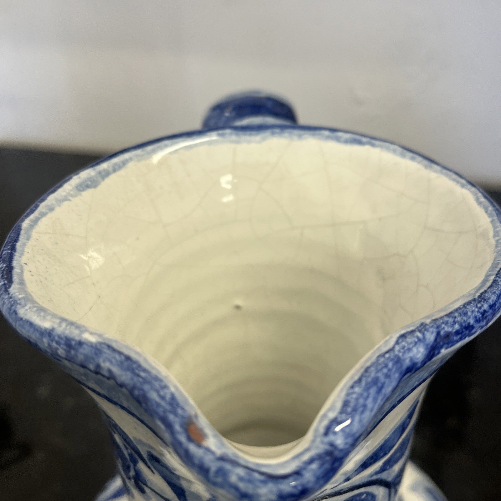Porches Pottery Blue Floral Jug Hand Painted Portuguese Algarve Ceramic