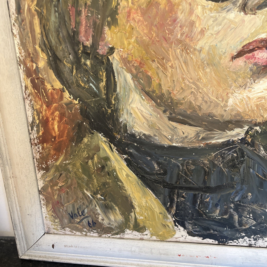 Brian Vale Oil Painting Portrait Of Dave 1966