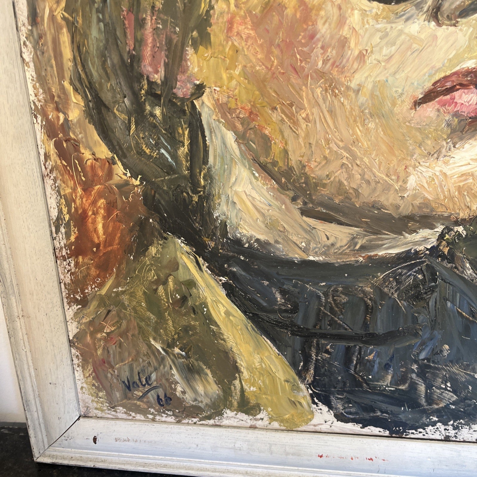 Brian Vale Oil Painting Portrait Of Dave 1966