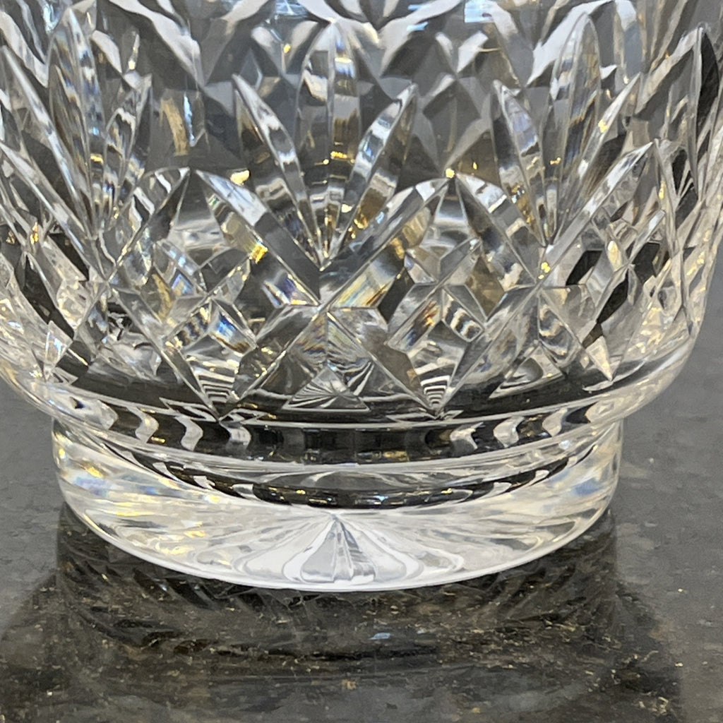 Tudor Crystal Trinket Box Hand Cut Lead Crystal Floral Lid Jewellery Pot England