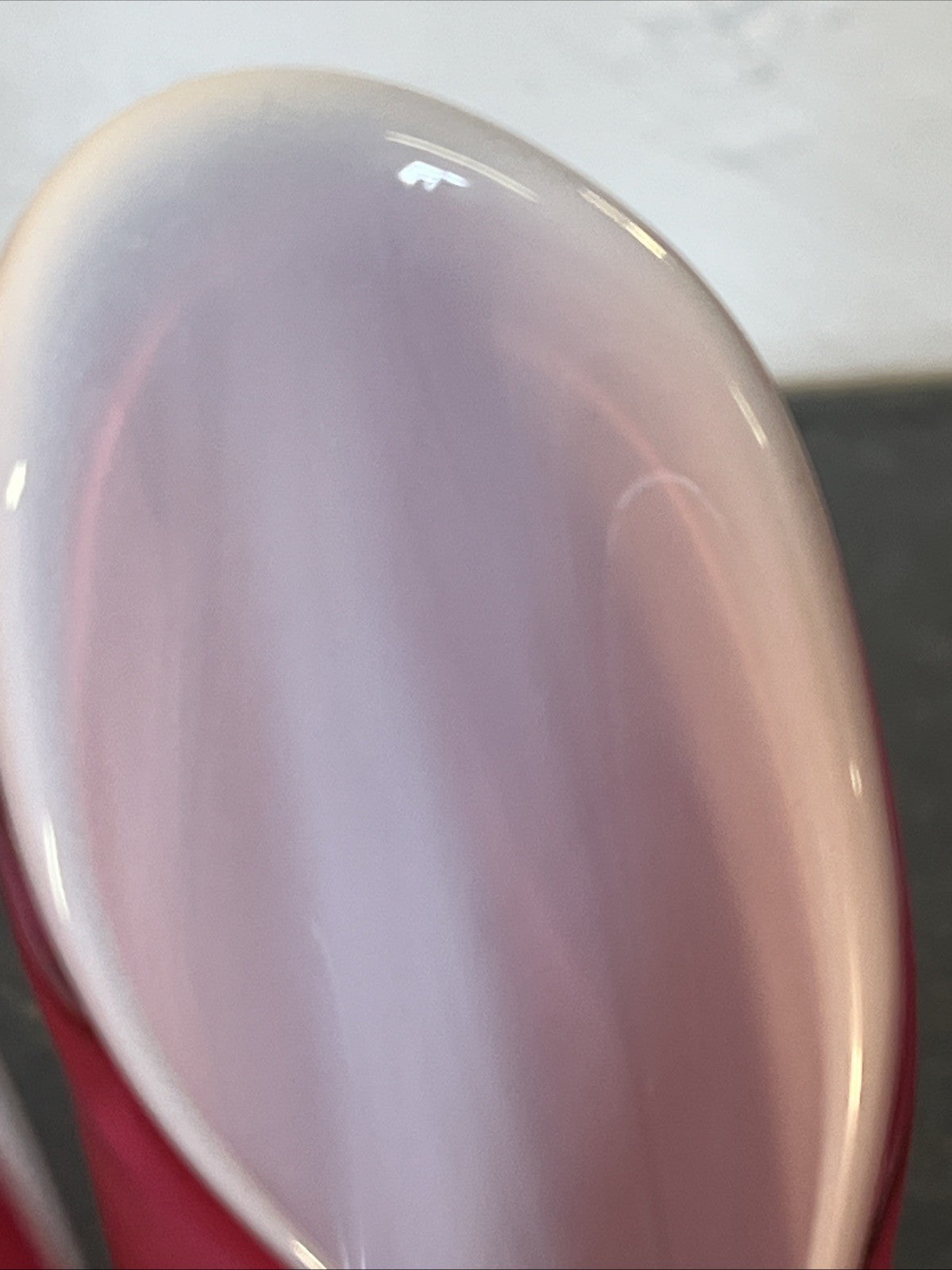 Flygsfors Coquille Vase Paul Kedelv Pink Sommerso Swedish Art Glass MCM